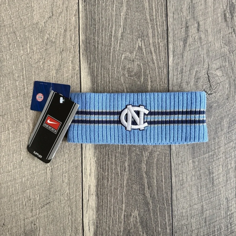 VTG Nike Team UNC North Carolina Tar Heels Light Blue DS Headband Ear Warmer NWT